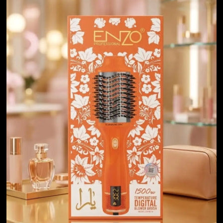 Enzo Hair Dryer Brush Blow Dryer Brush 1500W فرشاة إنزو المجففة للشعر 1500 واط – مجفف شعر وفرشاة تصفيف في جهاز واحد