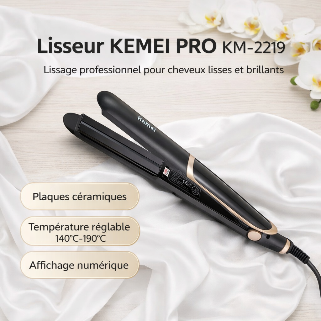 Lisseur KEMEI PRO KM-2219
