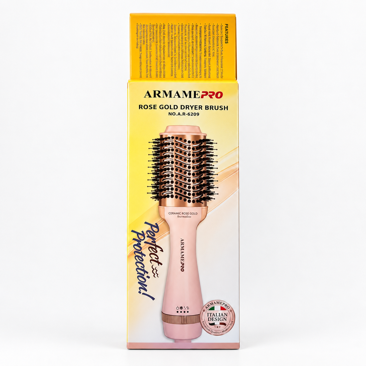 فرشاة تجفيف وتصفيف الشعر 2 في 1 Rose Gold

 